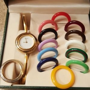 Gucci vintage bangle watch set